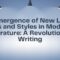 The Emergence of New Literary Forms and Styles in Modernist Literature A Revolution in Writing