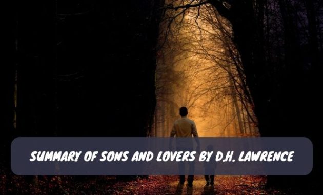 Summary of Sons and Lovers by D.H. Lawrence